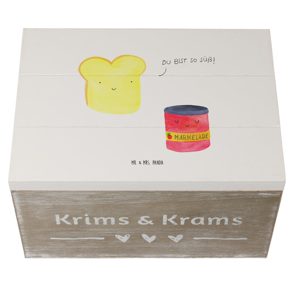 Holzkiste Toast & Marmelade Holzkiste, Kiste, Schatzkiste, Truhe, Schatulle, XXL, Erinnerungsbox, Erinnerungskiste, Dekokiste, Aufbewahrungsbox, Tiermotive, Gute Laune, lustige Sprüche, Tiere, Toast, Marmelade, Dreamteam, süße Postkarte, süß, Küche Deko, Küche Spruch, Frühstück Einladung, Brot, Toastbrot