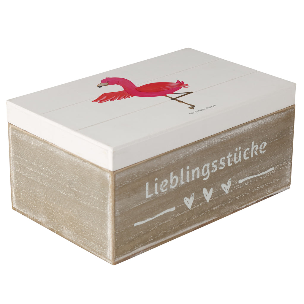 Holzkiste Flamingo Yoga Holzkiste, Kiste, Schatzkiste, Truhe, Schatulle, XXL, Erinnerungsbox, Erinnerungskiste, Dekokiste, Aufbewahrungsbox, Flamingo, Vogel, Yoga, Namaste, Achtsamkeit, Yoga-Übung, Entspannung, Ärger, Aufregen, Tiefenentspannung