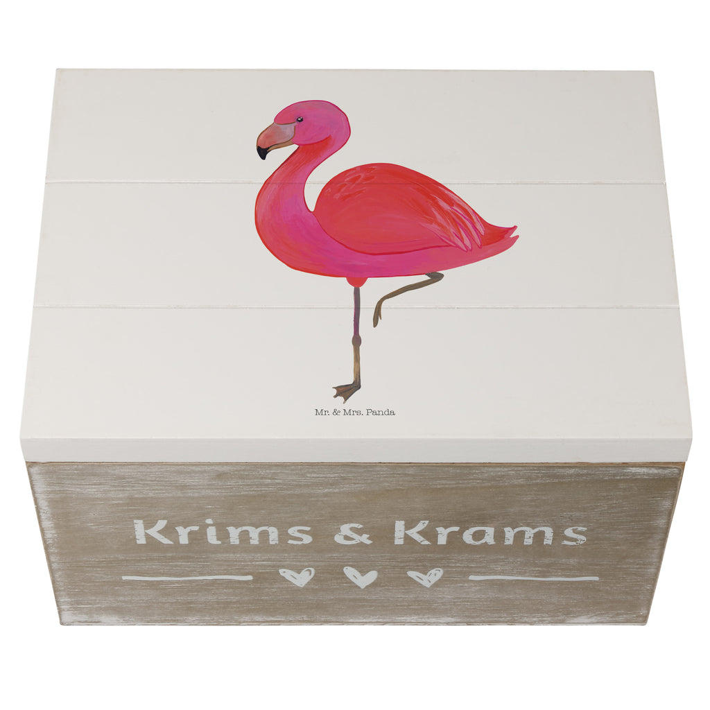 Holzkiste Flamingo classic Holzkiste, Kiste, Schatzkiste, Truhe, Schatulle, XXL, Erinnerungsbox, Erinnerungskiste, Dekokiste, Aufbewahrungsbox, Flamingo, Einzigartig, Selbstliebe, Stolz, ich, für mich, Spruch, Freundin, Freundinnen, Außenseiter, Sohn, Tochter, Geschwister
