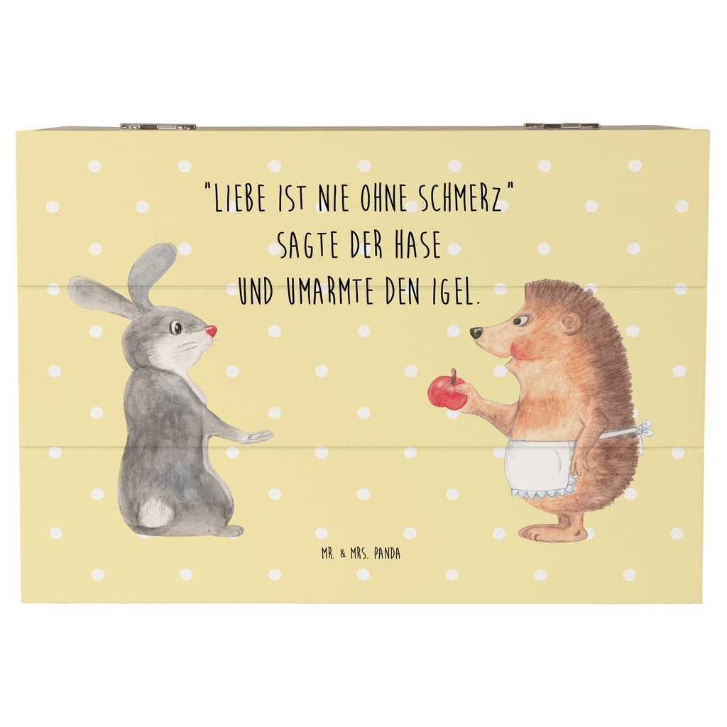 Holzkiste Liebe ist nie ohne Schmerz Holzkiste, Kiste, Schatzkiste, Truhe, Schatulle, XXL, Erinnerungsbox, Erinnerungskiste, Dekokiste, Aufbewahrungsbox, Tiermotive, Gute Laune, lustige Sprüche, Tiere, Igel und Hase, Igel, Hase, Liebe Spruch, Liebeskummer Geschenk, Herzschmerz, Trösten, Trennungsschmerz, Spruch romantisch