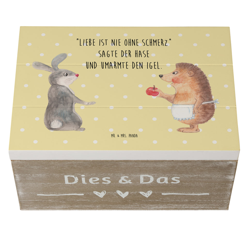 Holzkiste Liebe ist nie ohne Schmerz Holzkiste, Kiste, Schatzkiste, Truhe, Schatulle, XXL, Erinnerungsbox, Erinnerungskiste, Dekokiste, Aufbewahrungsbox, Tiermotive, Gute Laune, lustige Sprüche, Tiere, Igel und Hase, Igel, Hase, Liebe Spruch, Liebeskummer Geschenk, Herzschmerz, Trösten, Trennungsschmerz, Spruch romantisch
