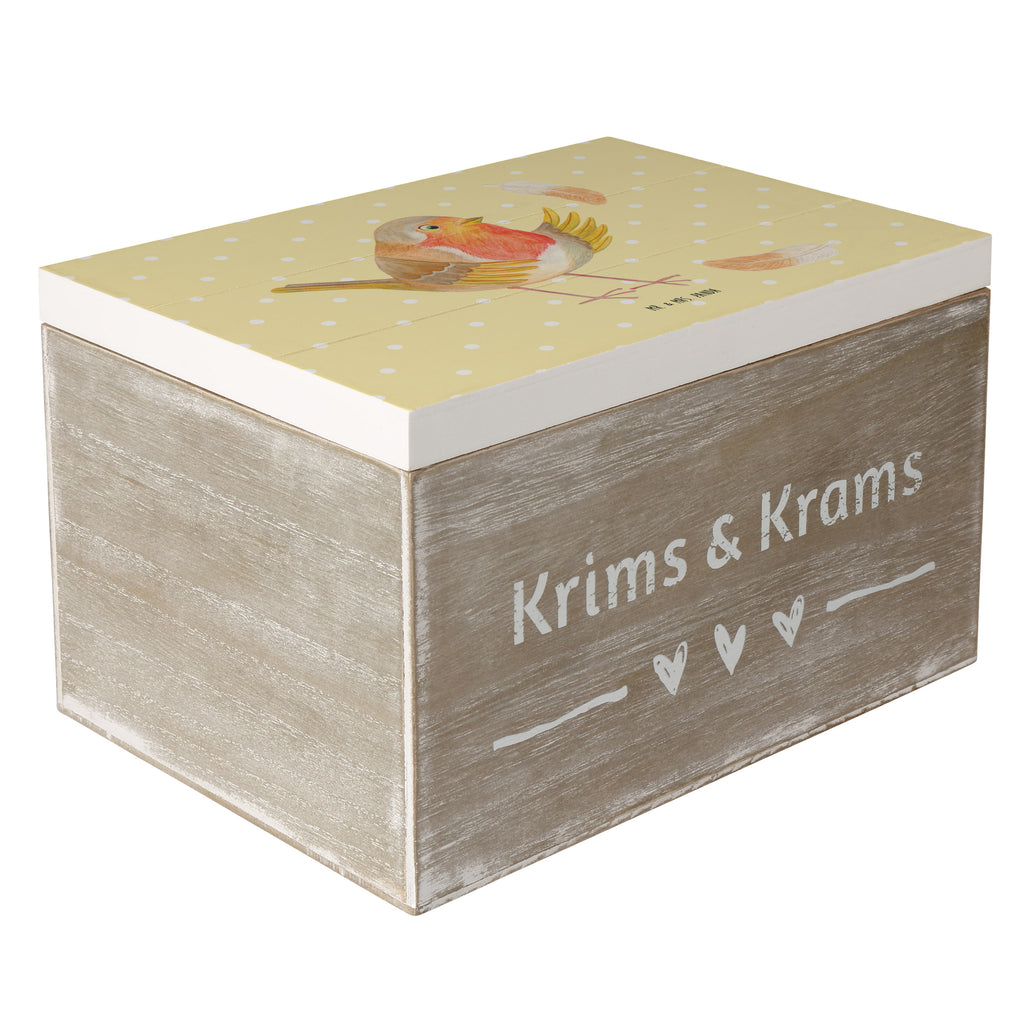 Holzkiste Rotkehlchen mit Federn Holzkiste, Kiste, Schatzkiste, Truhe, Schatulle, XXL, Erinnerungsbox, Erinnerungskiste, Dekokiste, Aufbewahrungsbox, Tiermotive, Gute Laune, lustige Sprüche, Tiere, What if i fall, Rotkehlchen, Spruch Motivation, Spruch Mut, Vogel, Motivation Sprüche, Motivationsbilder, fliegen