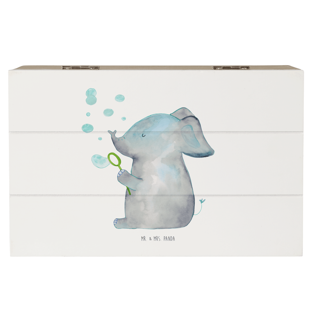 Holzkiste Elefant Seifenblasen Holzkiste, Kiste, Schatzkiste, Truhe, Schatulle, XXL, Erinnerungsbox, Erinnerungskiste, Dekokiste, Aufbewahrungsbox, Tiermotive, Gute Laune, lustige Sprüche, Tiere, Elefant, Elefanten, Dickhäter, Rüsseltier, Seifenblasen, Liebe, Heimat, Gefühl. Daheim, Liebesbeweis, Liebesspruch