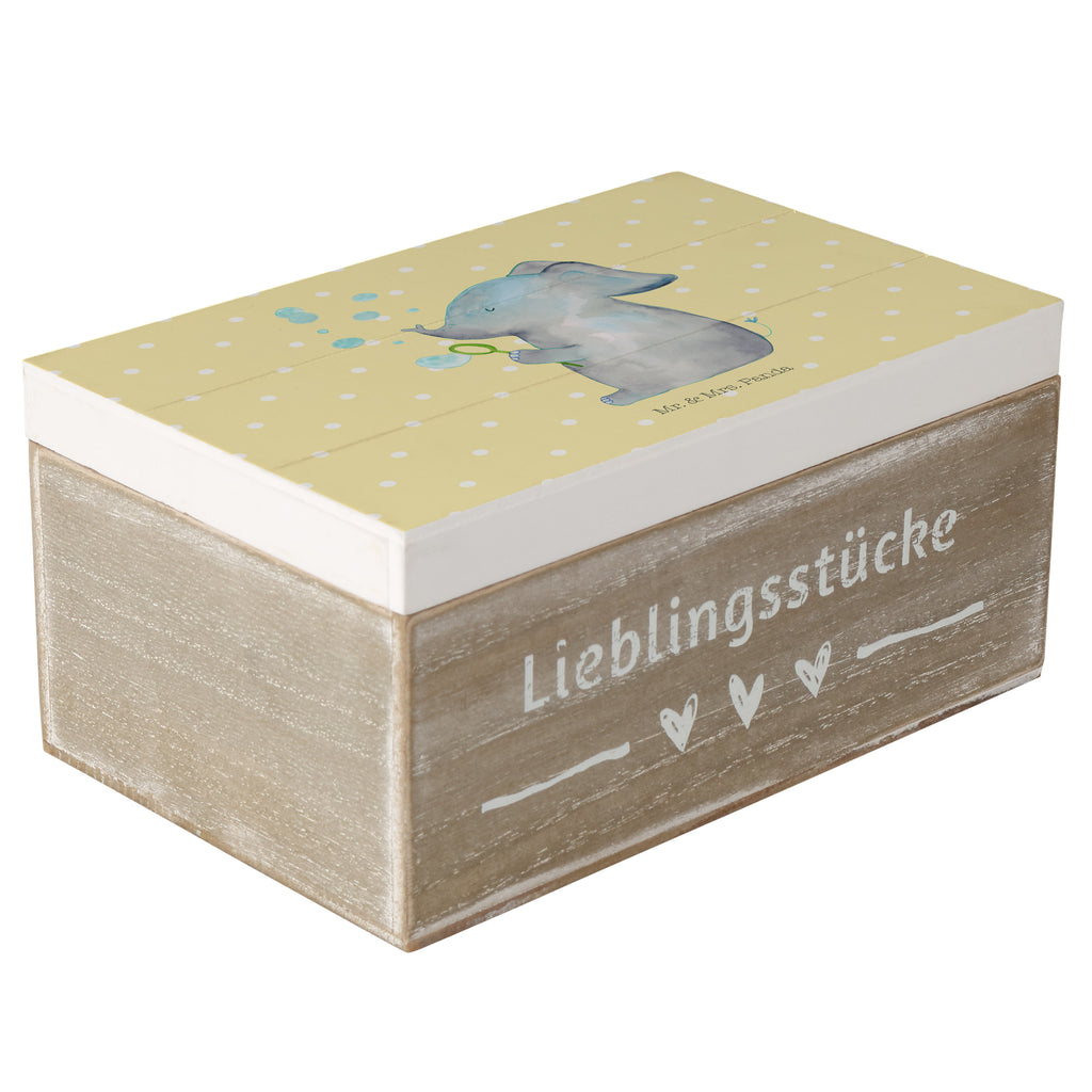 Holzkiste Elefant Seifenblasen Holzkiste, Kiste, Schatzkiste, Truhe, Schatulle, XXL, Erinnerungsbox, Erinnerungskiste, Dekokiste, Aufbewahrungsbox, Tiermotive, Gute Laune, lustige Sprüche, Tiere, Elefant, Elefanten, Dickhäter, Rüsseltier, Seifenblasen, Liebe, Heimat, Gefühl. Daheim, Liebesbeweis, Liebesspruch