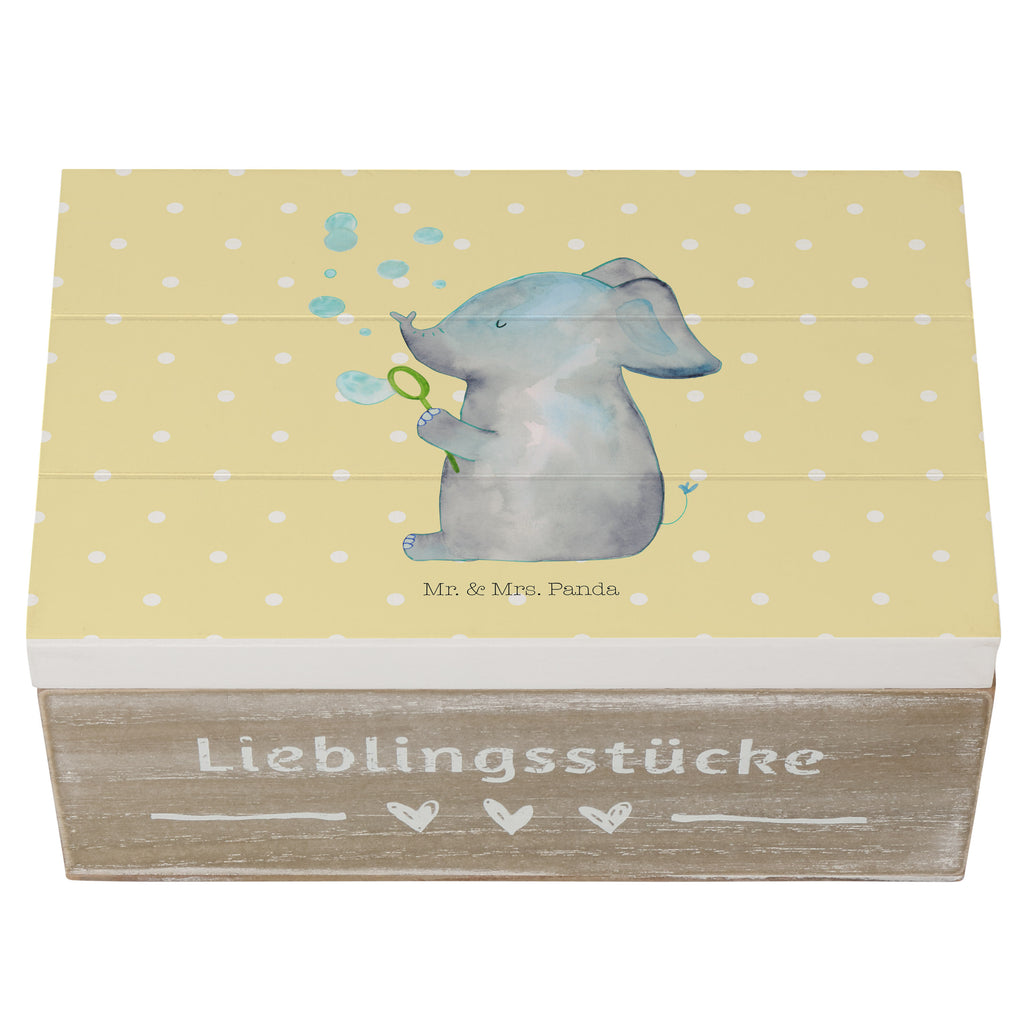 Holzkiste Elefant Seifenblasen Holzkiste, Kiste, Schatzkiste, Truhe, Schatulle, XXL, Erinnerungsbox, Erinnerungskiste, Dekokiste, Aufbewahrungsbox, Tiermotive, Gute Laune, lustige Sprüche, Tiere, Elefant, Elefanten, Dickhäter, Rüsseltier, Seifenblasen, Liebe, Heimat, Gefühl. Daheim, Liebesbeweis, Liebesspruch