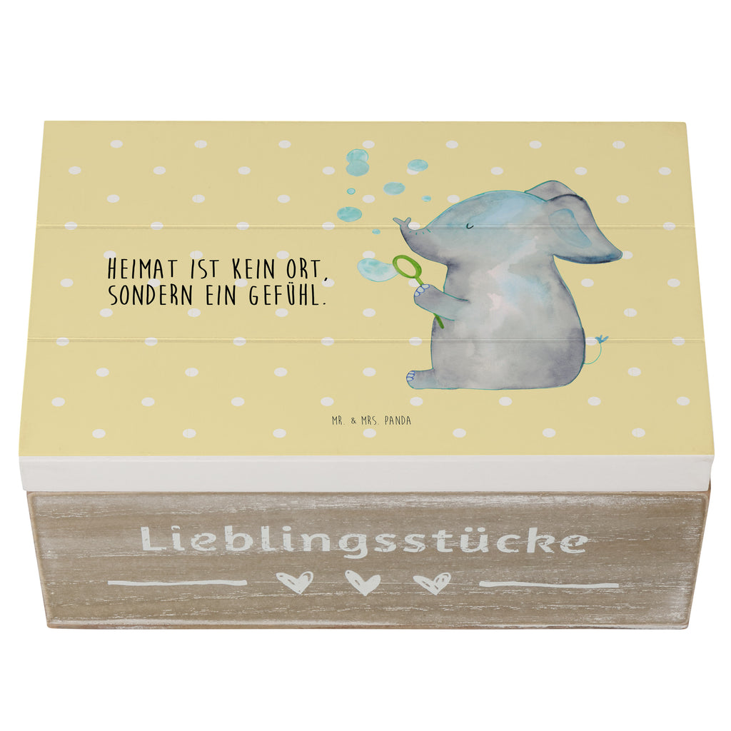 Holzkiste Elefant Seifenblasen Holzkiste, Kiste, Schatzkiste, Truhe, Schatulle, XXL, Erinnerungsbox, Erinnerungskiste, Dekokiste, Aufbewahrungsbox, Tiermotive, Gute Laune, lustige Sprüche, Tiere, Elefant, Elefanten, Dickhäter, Rüsseltier, Seifenblasen, Liebe, Heimat, Gefühl. Daheim, Liebesbeweis, Liebesspruch