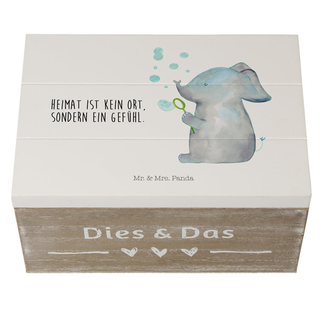 Holzkiste Elefant Seifenblasen Holzkiste, Kiste, Schatzkiste, Truhe, Schatulle, XXL, Erinnerungsbox, Erinnerungskiste, Dekokiste, Aufbewahrungsbox, Tiermotive, Gute Laune, lustige Sprüche, Tiere, Elefant, Elefanten, Dickhäter, Rüsseltier, Seifenblasen, Liebe, Heimat, Gefühl. Daheim, Liebesbeweis, Liebesspruch