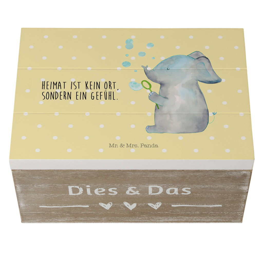 Holzkiste Elefant Seifenblasen Holzkiste, Kiste, Schatzkiste, Truhe, Schatulle, XXL, Erinnerungsbox, Erinnerungskiste, Dekokiste, Aufbewahrungsbox, Tiermotive, Gute Laune, lustige Sprüche, Tiere, Elefant, Elefanten, Dickhäter, Rüsseltier, Seifenblasen, Liebe, Heimat, Gefühl. Daheim, Liebesbeweis, Liebesspruch