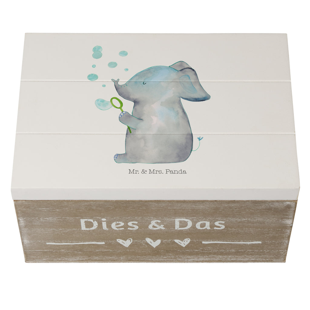 Holzkiste Elefant Seifenblasen Holzkiste, Kiste, Schatzkiste, Truhe, Schatulle, XXL, Erinnerungsbox, Erinnerungskiste, Dekokiste, Aufbewahrungsbox, Tiermotive, Gute Laune, lustige Sprüche, Tiere, Elefant, Elefanten, Dickhäter, Rüsseltier, Seifenblasen, Liebe, Heimat, Gefühl. Daheim, Liebesbeweis, Liebesspruch
