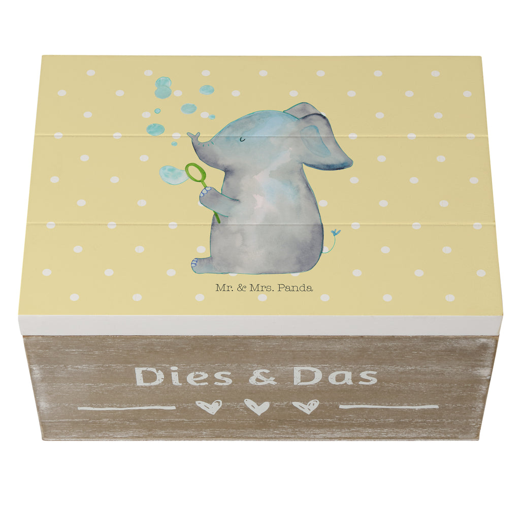 Holzkiste Elefant Seifenblasen Holzkiste, Kiste, Schatzkiste, Truhe, Schatulle, XXL, Erinnerungsbox, Erinnerungskiste, Dekokiste, Aufbewahrungsbox, Tiermotive, Gute Laune, lustige Sprüche, Tiere, Elefant, Elefanten, Dickhäter, Rüsseltier, Seifenblasen, Liebe, Heimat, Gefühl. Daheim, Liebesbeweis, Liebesspruch