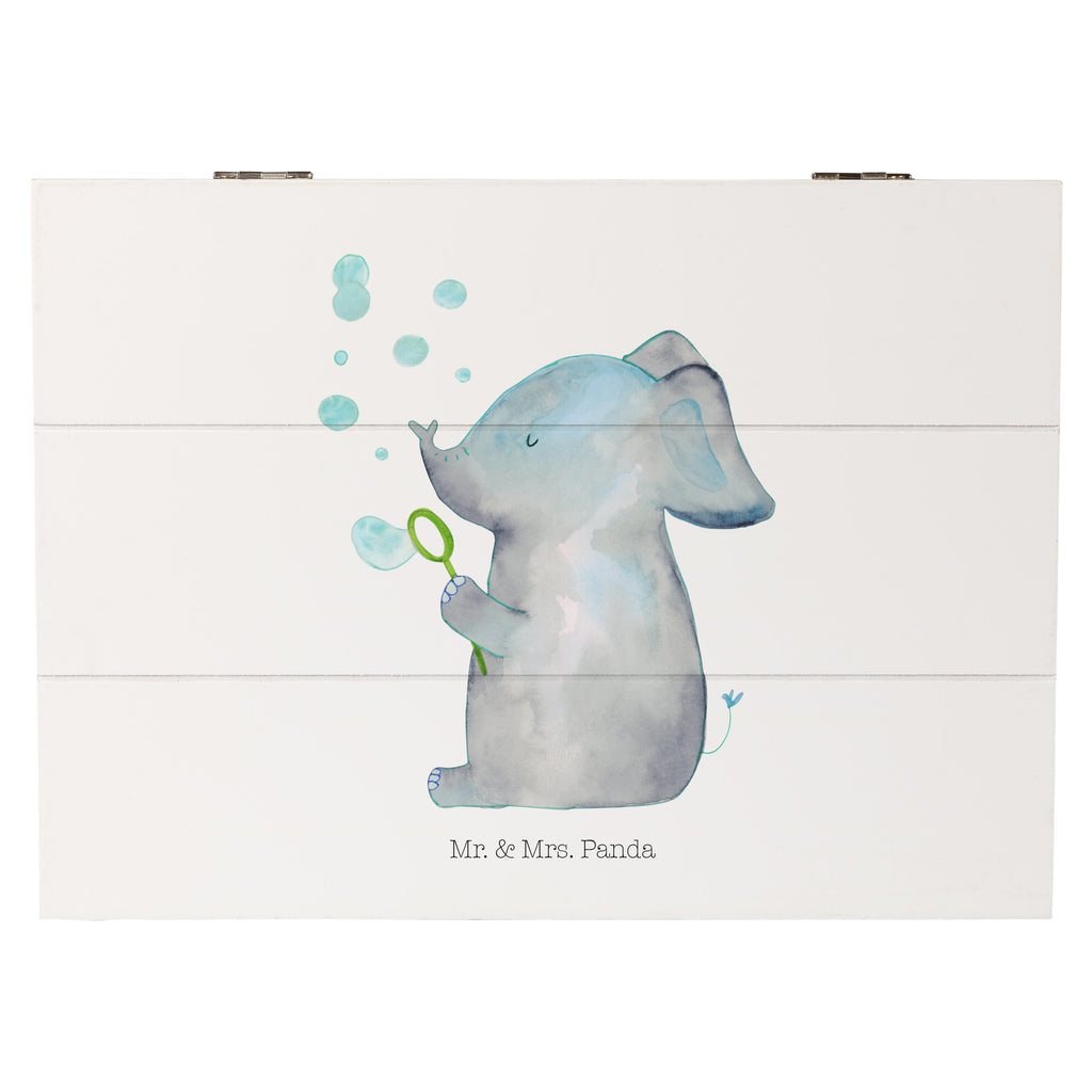 Holzkiste Elefant Seifenblasen Holzkiste, Kiste, Schatzkiste, Truhe, Schatulle, XXL, Erinnerungsbox, Erinnerungskiste, Dekokiste, Aufbewahrungsbox, Tiermotive, Gute Laune, lustige Sprüche, Tiere, Elefant, Elefanten, Dickhäter, Rüsseltier, Seifenblasen, Liebe, Heimat, Gefühl. Daheim, Liebesbeweis, Liebesspruch