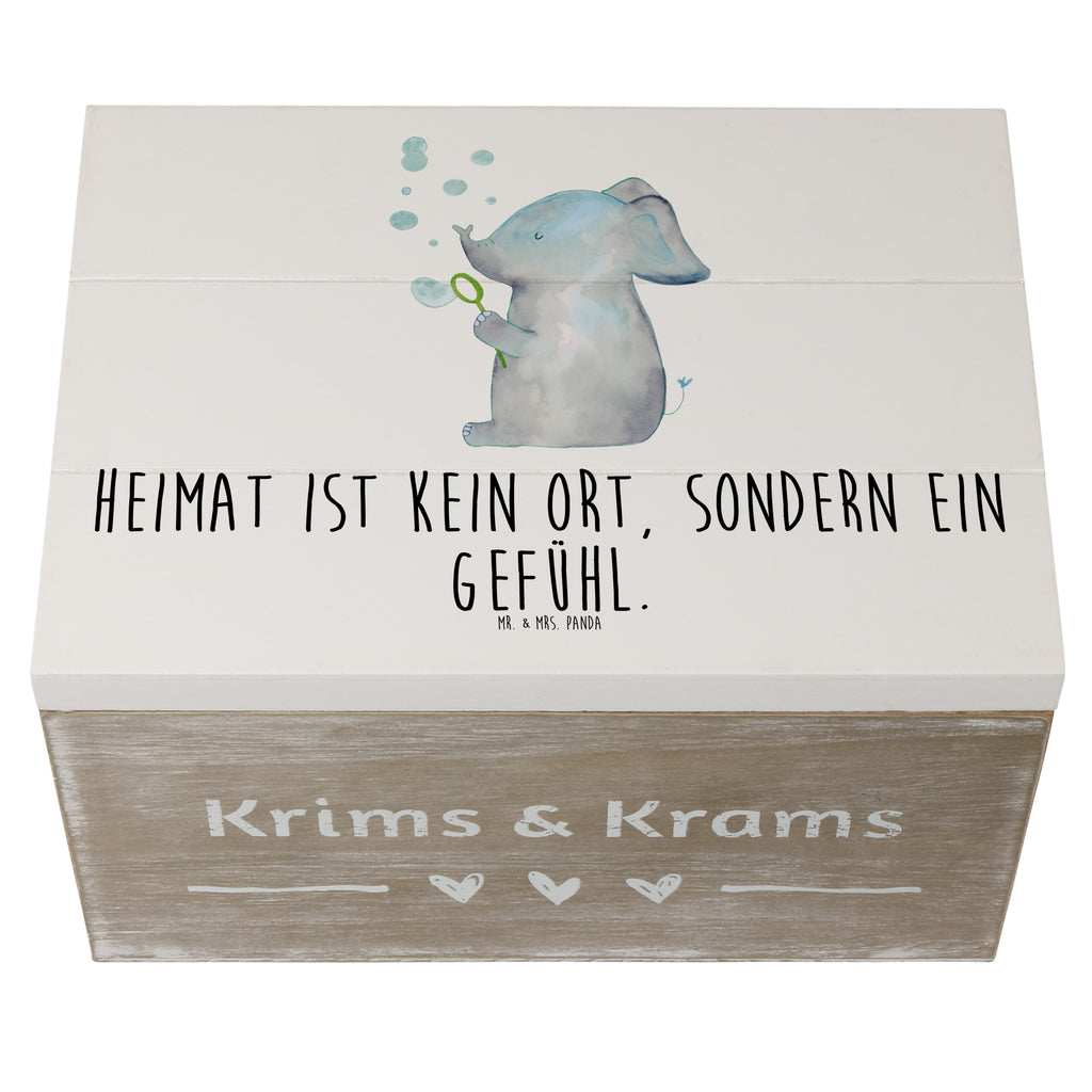 Holzkiste Elefant Seifenblasen Holzkiste, Kiste, Schatzkiste, Truhe, Schatulle, XXL, Erinnerungsbox, Erinnerungskiste, Dekokiste, Aufbewahrungsbox, Tiermotive, Gute Laune, lustige Sprüche, Tiere, Elefant, Elefanten, Dickhäter, Rüsseltier, Seifenblasen, Liebe, Heimat, Gefühl. Daheim, Liebesbeweis, Liebesspruch