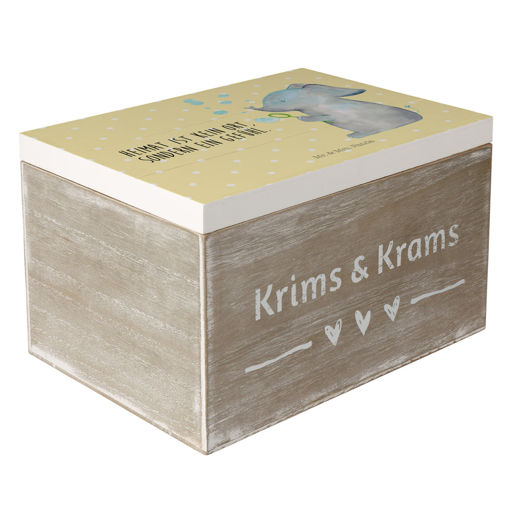 Holzkiste Elefant Seifenblasen Holzkiste, Kiste, Schatzkiste, Truhe, Schatulle, XXL, Erinnerungsbox, Erinnerungskiste, Dekokiste, Aufbewahrungsbox, Tiermotive, Gute Laune, lustige Sprüche, Tiere, Elefant, Elefanten, Dickhäter, Rüsseltier, Seifenblasen, Liebe, Heimat, Gefühl. Daheim, Liebesbeweis, Liebesspruch