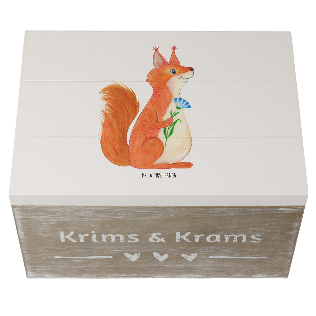 Holzkiste Eichhörnchen Blume Holzkiste, Kiste, Schatzkiste, Truhe, Schatulle, XXL, Erinnerungsbox, Erinnerungskiste, Dekokiste, Aufbewahrungsbox, Tiermotive, Gute Laune, lustige Sprüche, Tiere, Eichhörnchen, Eichhorn, Spruch positiv, Lachen, Spaß, Motivation Sprüche, Motivation Bilder, glücklich Spruch, Spruch Deko
