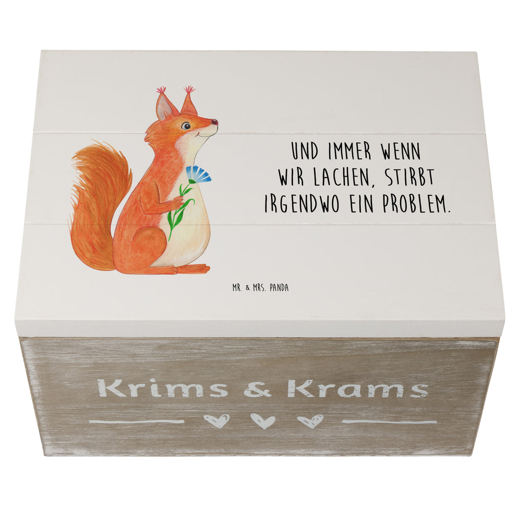 Holzkiste Eichhörnchen Blume Holzkiste, Kiste, Schatzkiste, Truhe, Schatulle, XXL, Erinnerungsbox, Erinnerungskiste, Dekokiste, Aufbewahrungsbox, Tiermotive, Gute Laune, lustige Sprüche, Tiere, Eichhörnchen, Eichhorn, Spruch positiv, Lachen, Spaß, Motivation Sprüche, Motivation Bilder, glücklich Spruch, Spruch Deko