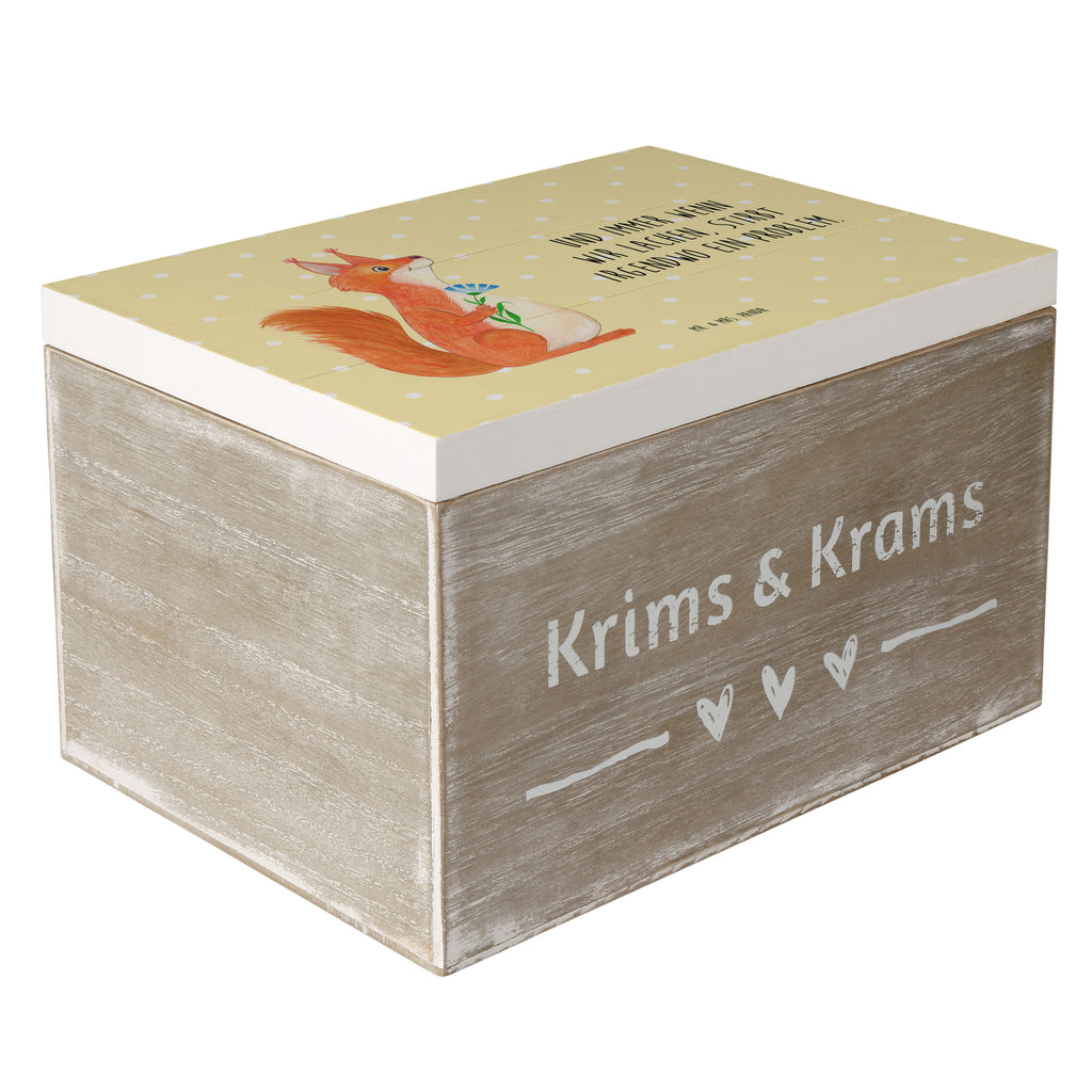 Holzkiste Eichhörnchen Blume Holzkiste, Kiste, Schatzkiste, Truhe, Schatulle, XXL, Erinnerungsbox, Erinnerungskiste, Dekokiste, Aufbewahrungsbox, Tiermotive, Gute Laune, lustige Sprüche, Tiere, Eichhörnchen, Eichhorn, Spruch positiv, Lachen, Spaß, Motivation Sprüche, Motivation Bilder, glücklich Spruch, Spruch Deko