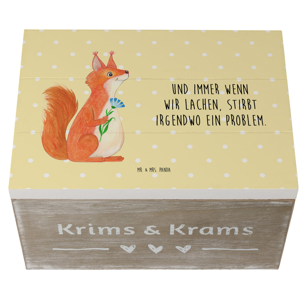 Holzkiste Eichhörnchen Blume Holzkiste, Kiste, Schatzkiste, Truhe, Schatulle, XXL, Erinnerungsbox, Erinnerungskiste, Dekokiste, Aufbewahrungsbox, Tiermotive, Gute Laune, lustige Sprüche, Tiere, Eichhörnchen, Eichhorn, Spruch positiv, Lachen, Spaß, Motivation Sprüche, Motivation Bilder, glücklich Spruch, Spruch Deko