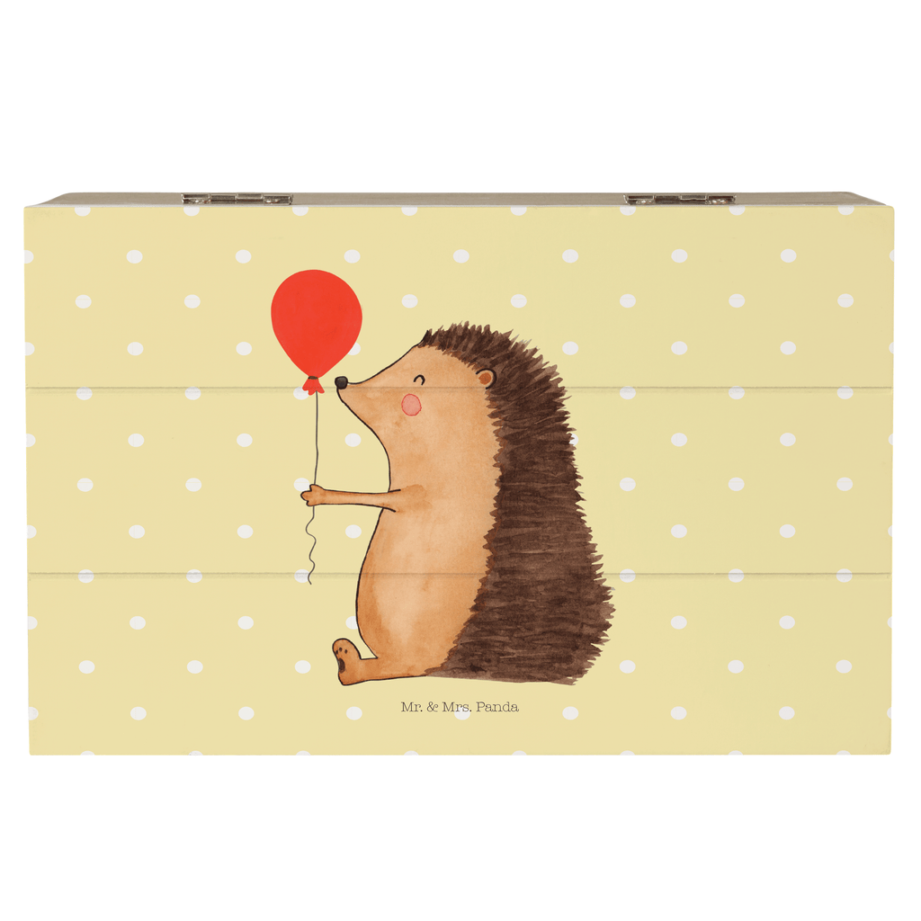 Holzkiste Igel mit Luftballon Holzkiste, Kiste, Schatzkiste, Truhe, Schatulle, XXL, Erinnerungsbox, Erinnerungskiste, Dekokiste, Aufbewahrungsbox, Tiermotive, Gute Laune, lustige Sprüche, Tiere, Igel, Geburtstag, Herzlichen Glückwunsch, Glückwunsch, Geburtstagskind, Ballon, Happy Birthday