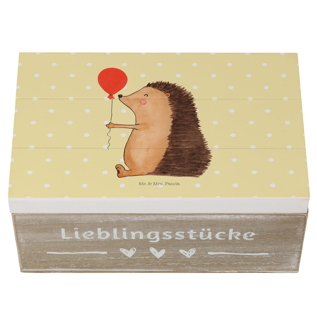 Holzkiste Igel mit Luftballon Holzkiste, Kiste, Schatzkiste, Truhe, Schatulle, XXL, Erinnerungsbox, Erinnerungskiste, Dekokiste, Aufbewahrungsbox, Tiermotive, Gute Laune, lustige Sprüche, Tiere, Igel, Geburtstag, Herzlichen Glückwunsch, Glückwunsch, Geburtstagskind, Ballon, Happy Birthday