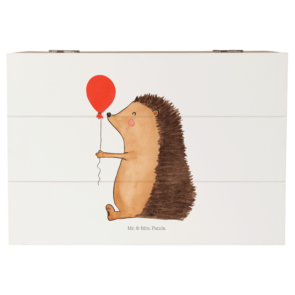 Holzkiste Igel mit Luftballon Holzkiste, Kiste, Schatzkiste, Truhe, Schatulle, XXL, Erinnerungsbox, Erinnerungskiste, Dekokiste, Aufbewahrungsbox, Tiermotive, Gute Laune, lustige Sprüche, Tiere, Igel, Geburtstag, Herzlichen Glückwunsch, Glückwunsch, Geburtstagskind, Ballon, Happy Birthday