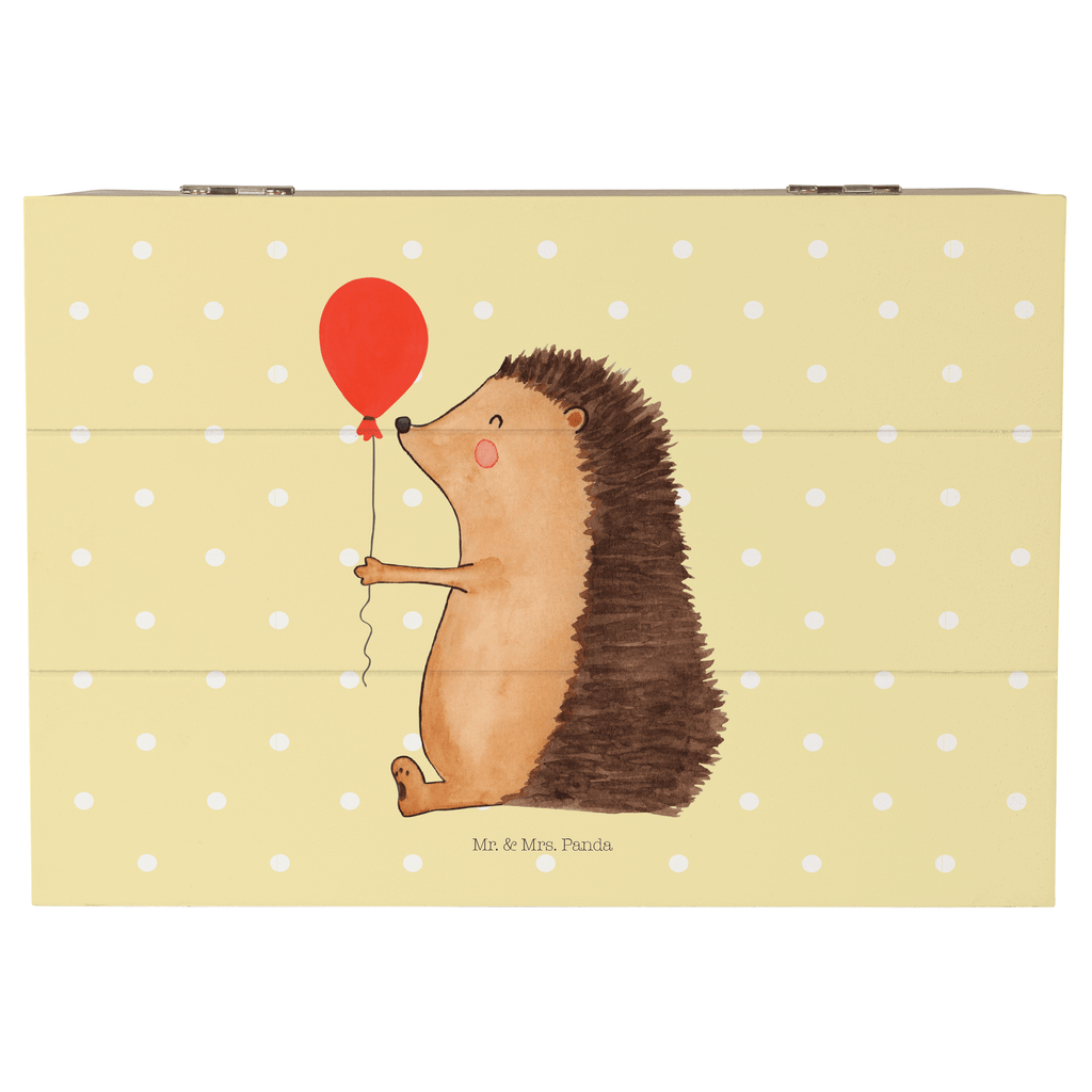 Holzkiste Igel mit Luftballon Holzkiste, Kiste, Schatzkiste, Truhe, Schatulle, XXL, Erinnerungsbox, Erinnerungskiste, Dekokiste, Aufbewahrungsbox, Tiermotive, Gute Laune, lustige Sprüche, Tiere, Igel, Geburtstag, Herzlichen Glückwunsch, Glückwunsch, Geburtstagskind, Ballon, Happy Birthday