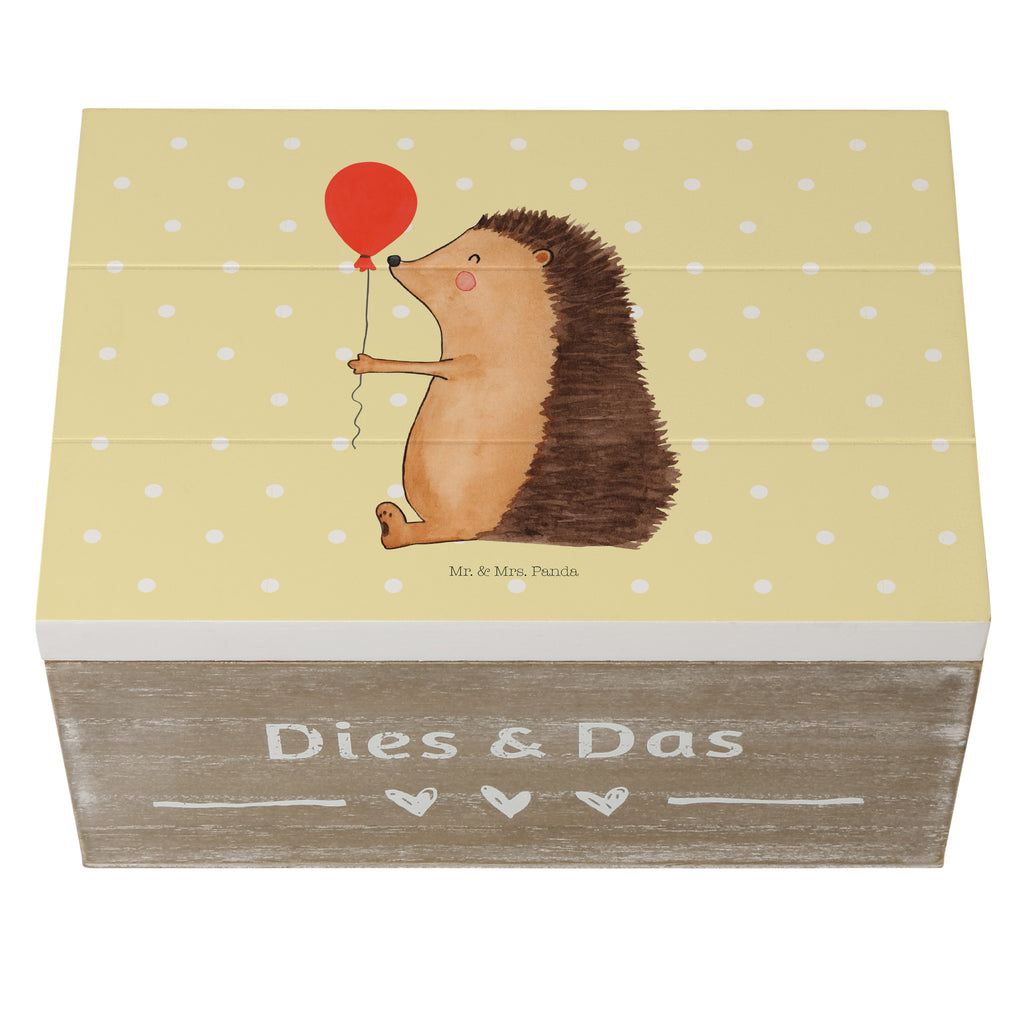 Holzkiste Igel mit Luftballon Holzkiste, Kiste, Schatzkiste, Truhe, Schatulle, XXL, Erinnerungsbox, Erinnerungskiste, Dekokiste, Aufbewahrungsbox, Tiermotive, Gute Laune, lustige Sprüche, Tiere, Igel, Geburtstag, Herzlichen Glückwunsch, Glückwunsch, Geburtstagskind, Ballon, Happy Birthday