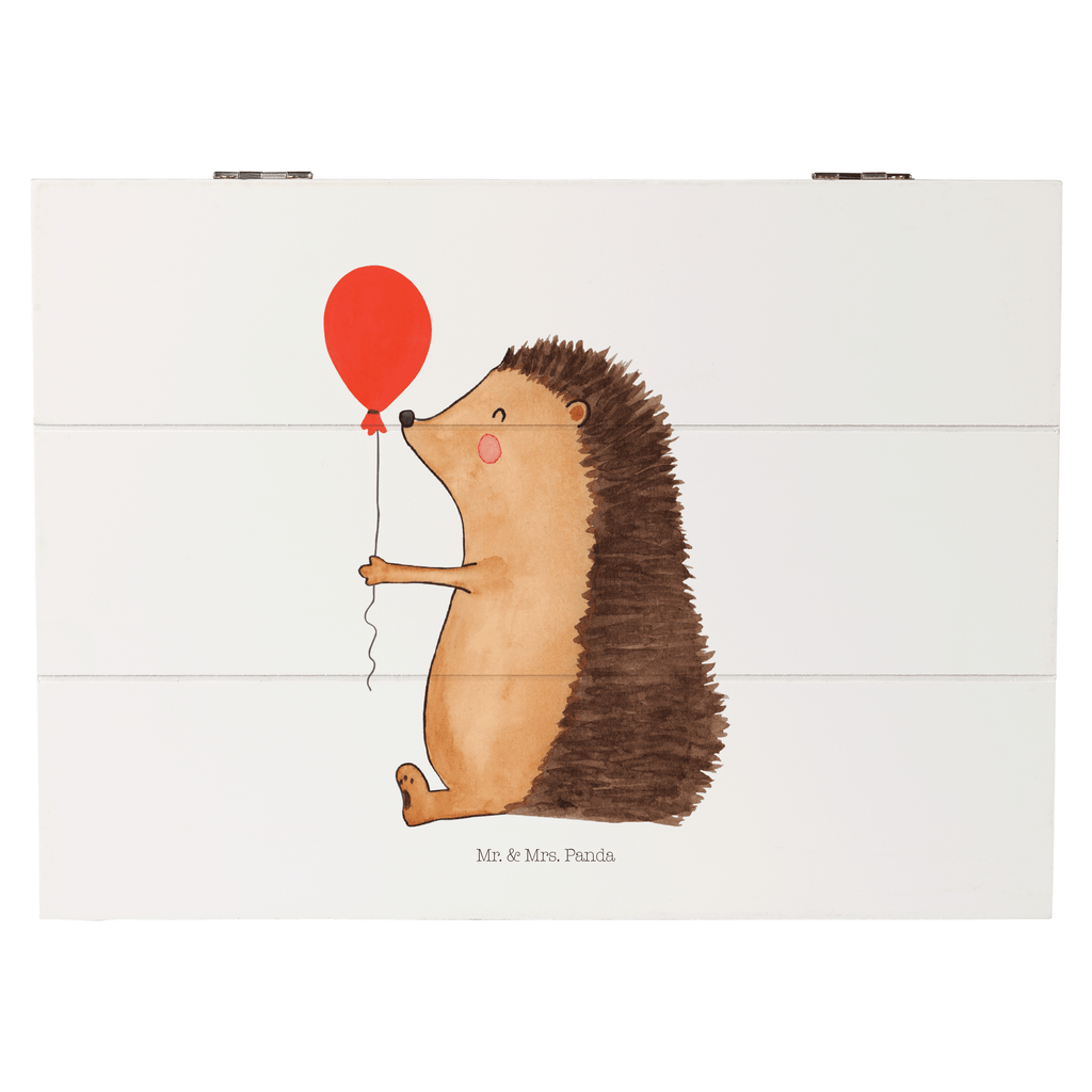 Holzkiste Igel mit Luftballon Holzkiste, Kiste, Schatzkiste, Truhe, Schatulle, XXL, Erinnerungsbox, Erinnerungskiste, Dekokiste, Aufbewahrungsbox, Tiermotive, Gute Laune, lustige Sprüche, Tiere, Igel, Geburtstag, Herzlichen Glückwunsch, Glückwunsch, Geburtstagskind, Ballon, Happy Birthday