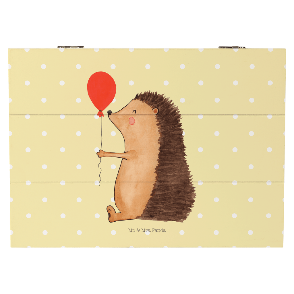 Holzkiste Igel mit Luftballon Holzkiste, Kiste, Schatzkiste, Truhe, Schatulle, XXL, Erinnerungsbox, Erinnerungskiste, Dekokiste, Aufbewahrungsbox, Tiermotive, Gute Laune, lustige Sprüche, Tiere, Igel, Geburtstag, Herzlichen Glückwunsch, Glückwunsch, Geburtstagskind, Ballon, Happy Birthday
