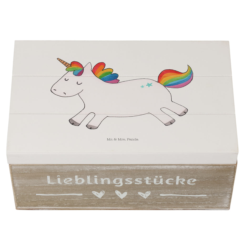 Holzkiste Einhorn Happy Holzkiste, Kiste, Schatzkiste, Truhe, Schatulle, XXL, Erinnerungsbox, Erinnerungskiste, Dekokiste, Aufbewahrungsbox, Einhorn, Einhörner, Einhorn Deko, Pegasus, Unicorn, glücklich, fröhlich, Spaß, Freude, Lebensfreude, witzig, spannend, Lächeln, Lachen