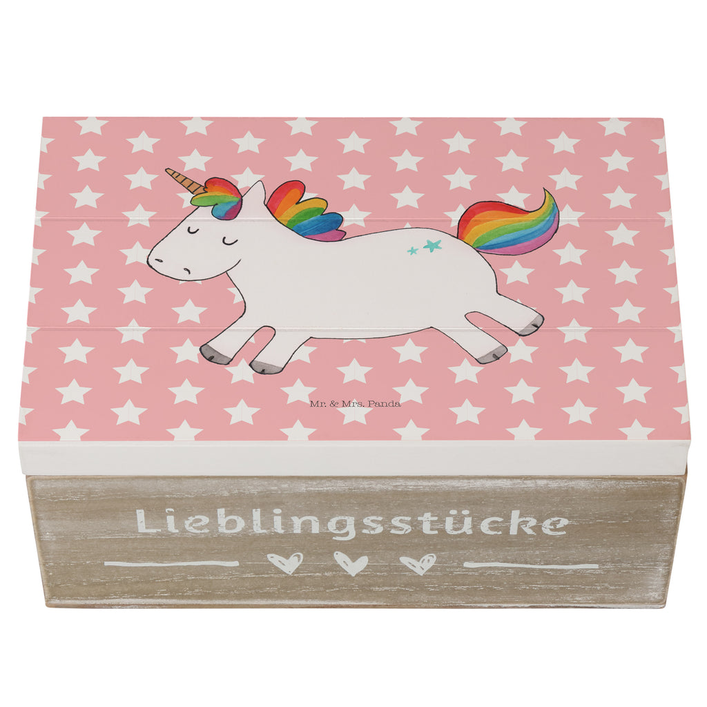 Holzkiste Einhorn Happy Holzkiste, Kiste, Schatzkiste, Truhe, Schatulle, XXL, Erinnerungsbox, Erinnerungskiste, Dekokiste, Aufbewahrungsbox, Einhorn, Einhörner, Einhorn Deko, Pegasus, Unicorn, glücklich, fröhlich, Spaß, Freude, Lebensfreude, witzig, spannend, Lächeln, Lachen