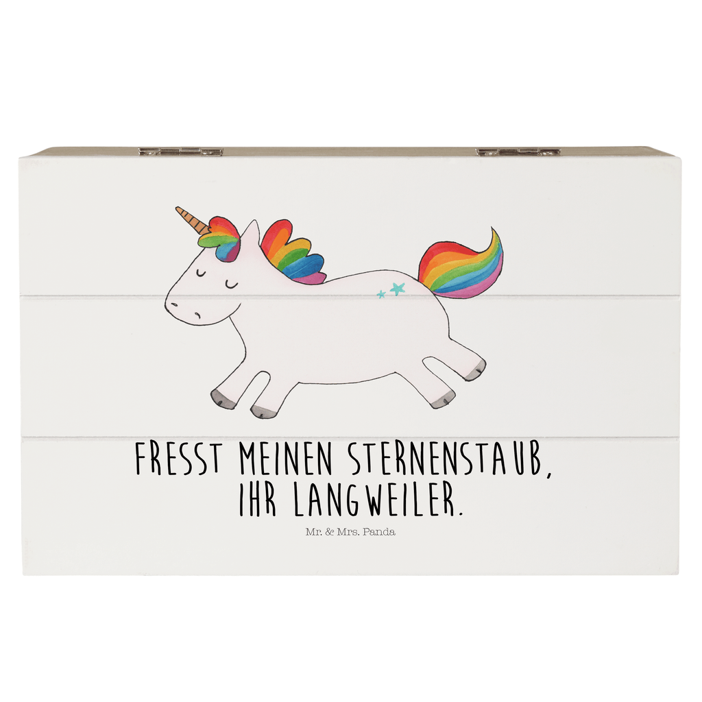 Holzkiste Einhorn Happy Holzkiste, Kiste, Schatzkiste, Truhe, Schatulle, XXL, Erinnerungsbox, Erinnerungskiste, Dekokiste, Aufbewahrungsbox, Einhorn, Einhörner, Einhorn Deko, Pegasus, Unicorn, glücklich, fröhlich, Spaß, Freude, Lebensfreude, witzig, spannend, Lächeln, Lachen