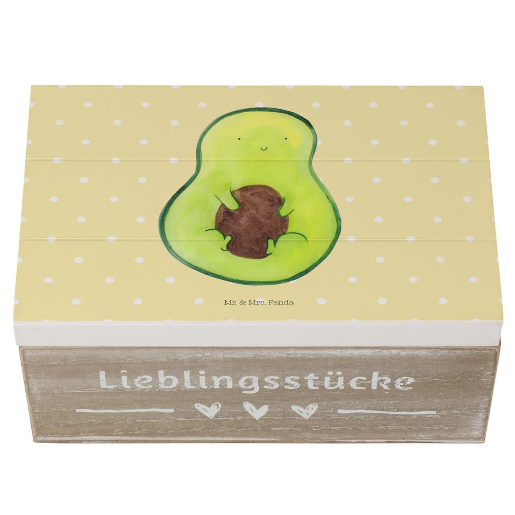 Holzkiste Avocado mit Kern Holzkiste, Kiste, Schatzkiste, Truhe, Schatulle, XXL, Erinnerungsbox, Erinnerungskiste, Dekokiste, Aufbewahrungsbox, Avocado, Veggie, Vegan, Gesund, Avokado, Avocadokern, Kern, Pflanze, Spruch Leben