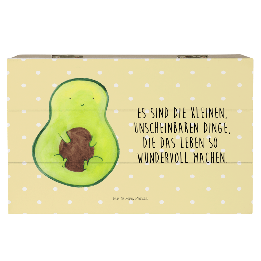 Holzkiste Avocado mit Kern Holzkiste, Kiste, Schatzkiste, Truhe, Schatulle, XXL, Erinnerungsbox, Erinnerungskiste, Dekokiste, Aufbewahrungsbox, Avocado, Veggie, Vegan, Gesund, Avokado, Avocadokern, Kern, Pflanze, Spruch Leben
