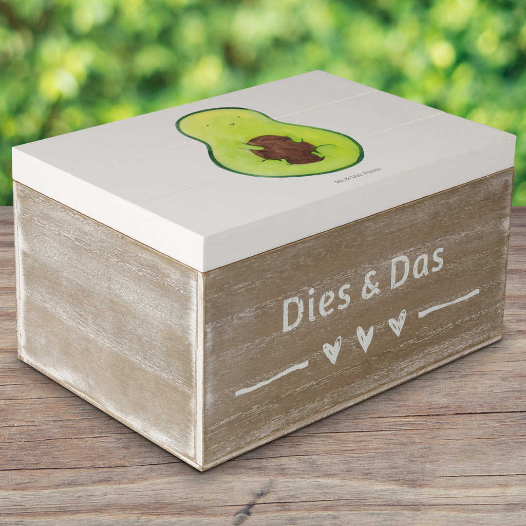 Holzkiste Avocado mit Kern Holzkiste, Kiste, Schatzkiste, Truhe, Schatulle, XXL, Erinnerungsbox, Erinnerungskiste, Dekokiste, Aufbewahrungsbox, Avocado, Veggie, Vegan, Gesund, Avokado, Avocadokern, Kern, Pflanze, Spruch Leben