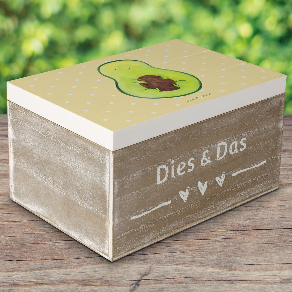 Holzkiste Avocado mit Kern Holzkiste, Kiste, Schatzkiste, Truhe, Schatulle, XXL, Erinnerungsbox, Erinnerungskiste, Dekokiste, Aufbewahrungsbox, Avocado, Veggie, Vegan, Gesund, Avokado, Avocadokern, Kern, Pflanze, Spruch Leben