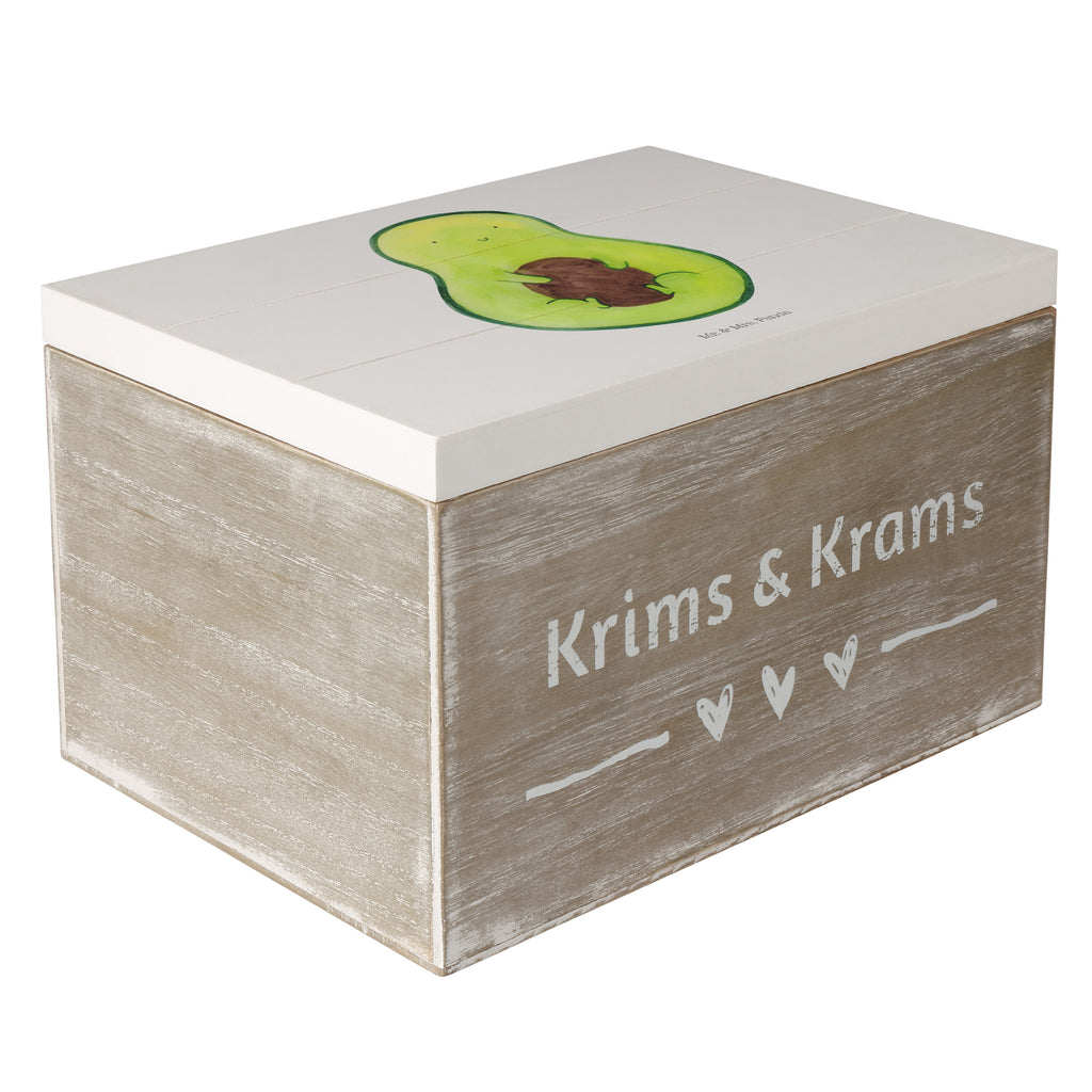 Holzkiste Avocado mit Kern Holzkiste, Kiste, Schatzkiste, Truhe, Schatulle, XXL, Erinnerungsbox, Erinnerungskiste, Dekokiste, Aufbewahrungsbox, Avocado, Veggie, Vegan, Gesund, Avokado, Avocadokern, Kern, Pflanze, Spruch Leben