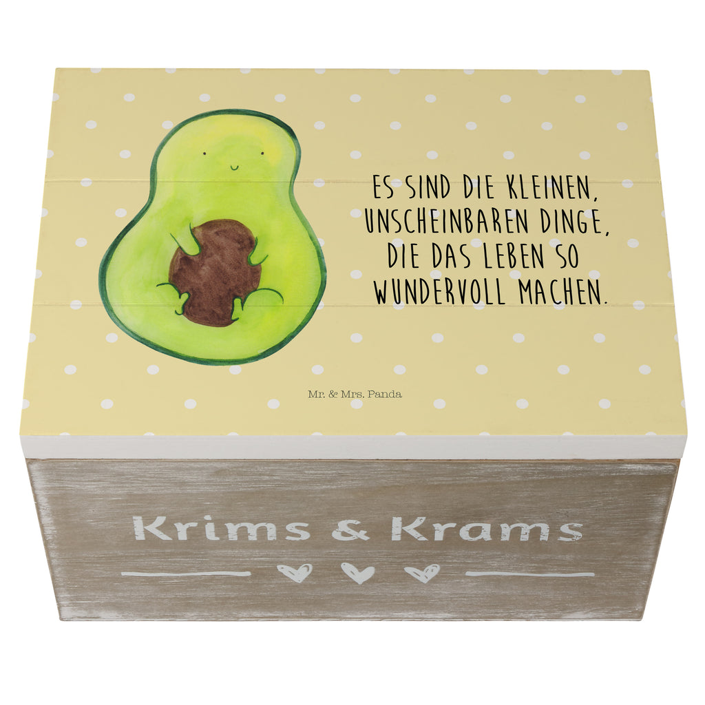 Holzkiste Avocado mit Kern Holzkiste, Kiste, Schatzkiste, Truhe, Schatulle, XXL, Erinnerungsbox, Erinnerungskiste, Dekokiste, Aufbewahrungsbox, Avocado, Veggie, Vegan, Gesund, Avokado, Avocadokern, Kern, Pflanze, Spruch Leben