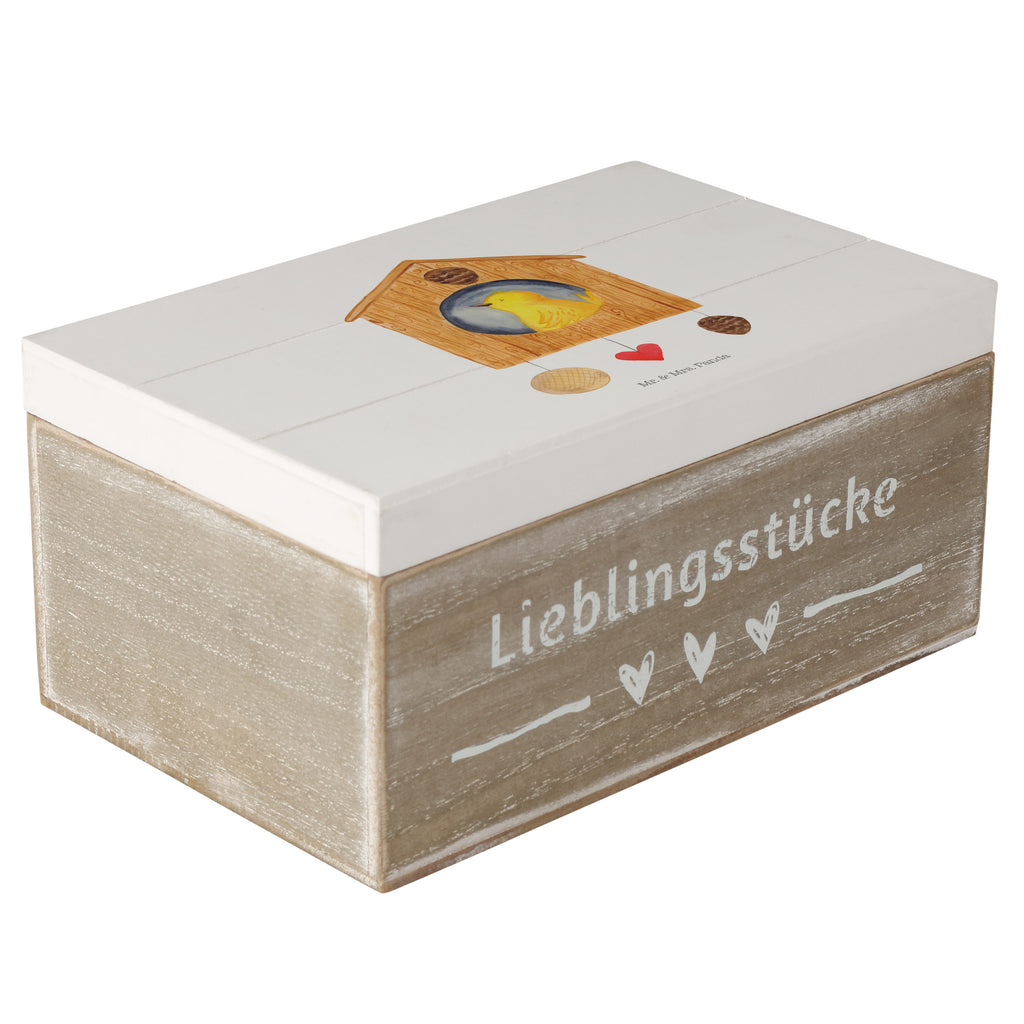 Holzkiste Vogelhaus Holzkiste, Kiste, Schatzkiste, Truhe, Schatulle, XXL, Erinnerungsbox, Erinnerungskiste, Dekokiste, Aufbewahrungsbox, Tiermotive, Gute Laune, lustige Sprüche, Tiere, Vogel, Vögel, Vogelhaus, Vogelhäuschen, Home sweet home, Zuhause, Nest, Eigenheim, Familie, Wohnung, Haus, unser Haus, Lieblingsort, Castle