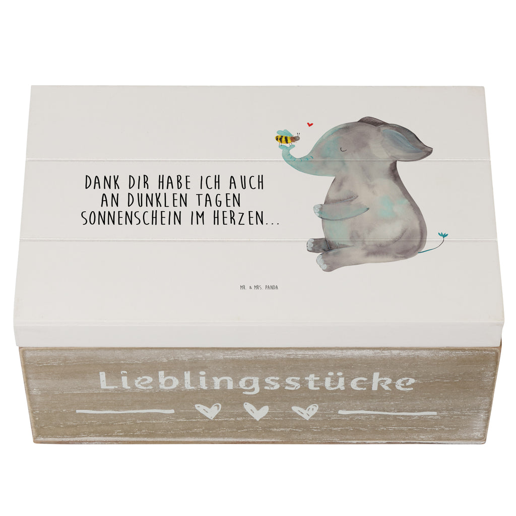 Holzkiste Elefant & Biene Holzkiste, Kiste, Schatzkiste, Truhe, Schatulle, XXL, Erinnerungsbox, Erinnerungskiste, Dekokiste, Aufbewahrungsbox, Tiermotive, Gute Laune, lustige Sprüche, Tiere, Elefant, Biene, Liebe, Liebesbeweis, Jahrestag, Liebesgeschenk, Heiratsantrag, Hochzeitsgeschenk, Liebesspruch