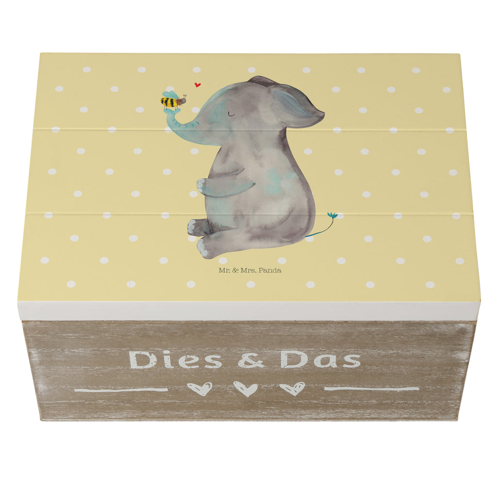 Holzkiste Elefant & Biene Holzkiste, Kiste, Schatzkiste, Truhe, Schatulle, XXL, Erinnerungsbox, Erinnerungskiste, Dekokiste, Aufbewahrungsbox, Tiermotive, Gute Laune, lustige Sprüche, Tiere, Elefant, Biene, Liebe, Liebesbeweis, Jahrestag, Liebesgeschenk, Heiratsantrag, Hochzeitsgeschenk, Liebesspruch