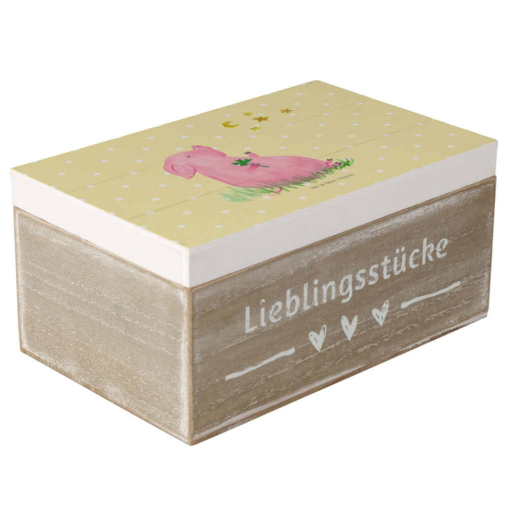 Holzkiste Glücksschwein Holzkiste, Kiste, Schatzkiste, Truhe, Schatulle, XXL, Erinnerungsbox, Erinnerungskiste, Dekokiste, Aufbewahrungsbox, Tiermotive, Gute Laune, lustige Sprüche, Tiere, Glücksschwein. Glück, Schwein, Schweinchen, Sterne, Sernchen, Ziele, Träume, Motivation, Glücksbringer