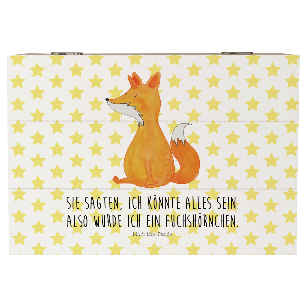 Holzkiste Fuchshörnchen Holzkiste, Kiste, Schatzkiste, Truhe, Schatulle, XXL, Erinnerungsbox, Erinnerungskiste, Dekokiste, Aufbewahrungsbox, Einhorn, Einhörner, Einhorn Deko, Pegasus, Unicorn, Fuchs, Unicorns, Fuchshörnchen, Fuchshorn, Foxycorn, Füchse