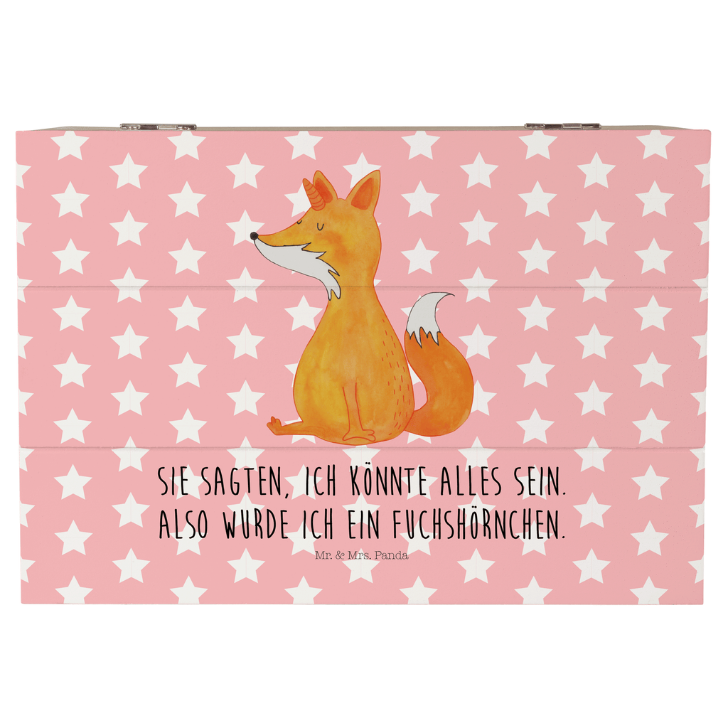 Holzkiste Fuchshörnchen Holzkiste, Kiste, Schatzkiste, Truhe, Schatulle, XXL, Erinnerungsbox, Erinnerungskiste, Dekokiste, Aufbewahrungsbox, Einhorn, Einhörner, Einhorn Deko, Pegasus, Unicorn, Fuchs, Unicorns, Fuchshörnchen, Fuchshorn, Foxycorn, Füchse
