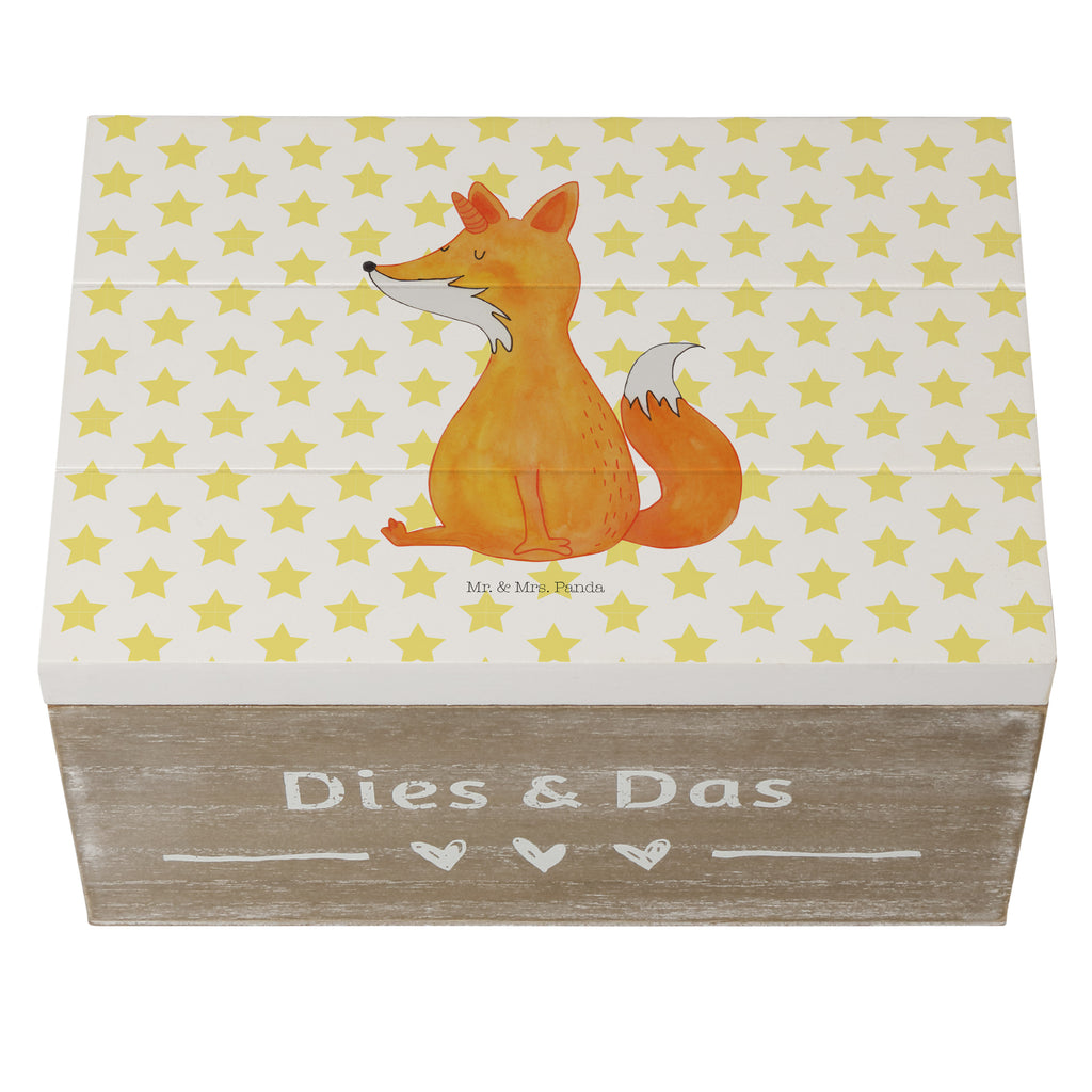 Holzkiste Fuchshörnchen Holzkiste, Kiste, Schatzkiste, Truhe, Schatulle, XXL, Erinnerungsbox, Erinnerungskiste, Dekokiste, Aufbewahrungsbox, Einhorn, Einhörner, Einhorn Deko, Pegasus, Unicorn, Fuchs, Unicorns, Fuchshörnchen, Fuchshorn, Foxycorn, Füchse