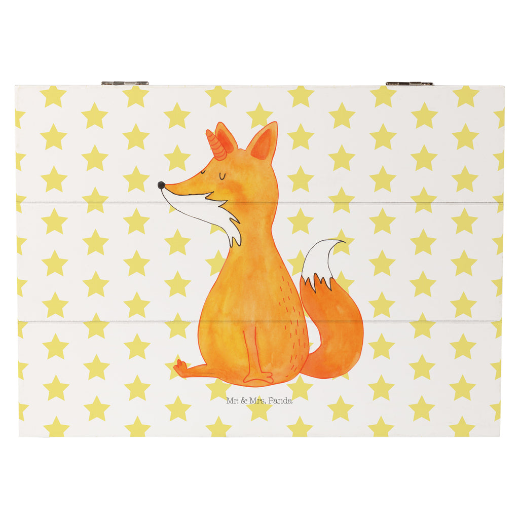 Holzkiste Fuchshörnchen Holzkiste, Kiste, Schatzkiste, Truhe, Schatulle, XXL, Erinnerungsbox, Erinnerungskiste, Dekokiste, Aufbewahrungsbox, Einhorn, Einhörner, Einhorn Deko, Pegasus, Unicorn, Fuchs, Unicorns, Fuchshörnchen, Fuchshorn, Foxycorn, Füchse