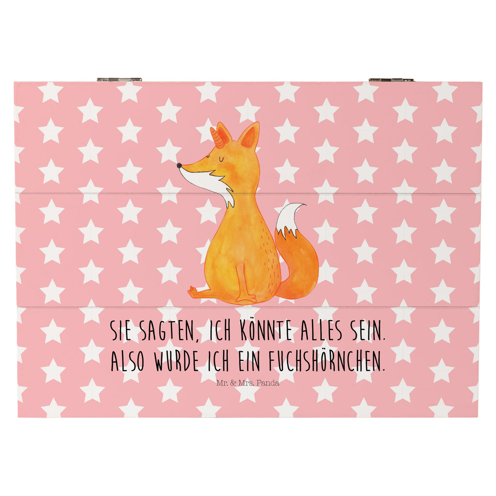 Holzkiste Fuchshörnchen Holzkiste, Kiste, Schatzkiste, Truhe, Schatulle, XXL, Erinnerungsbox, Erinnerungskiste, Dekokiste, Aufbewahrungsbox, Einhorn, Einhörner, Einhorn Deko, Pegasus, Unicorn, Fuchs, Unicorns, Fuchshörnchen, Fuchshorn, Foxycorn, Füchse