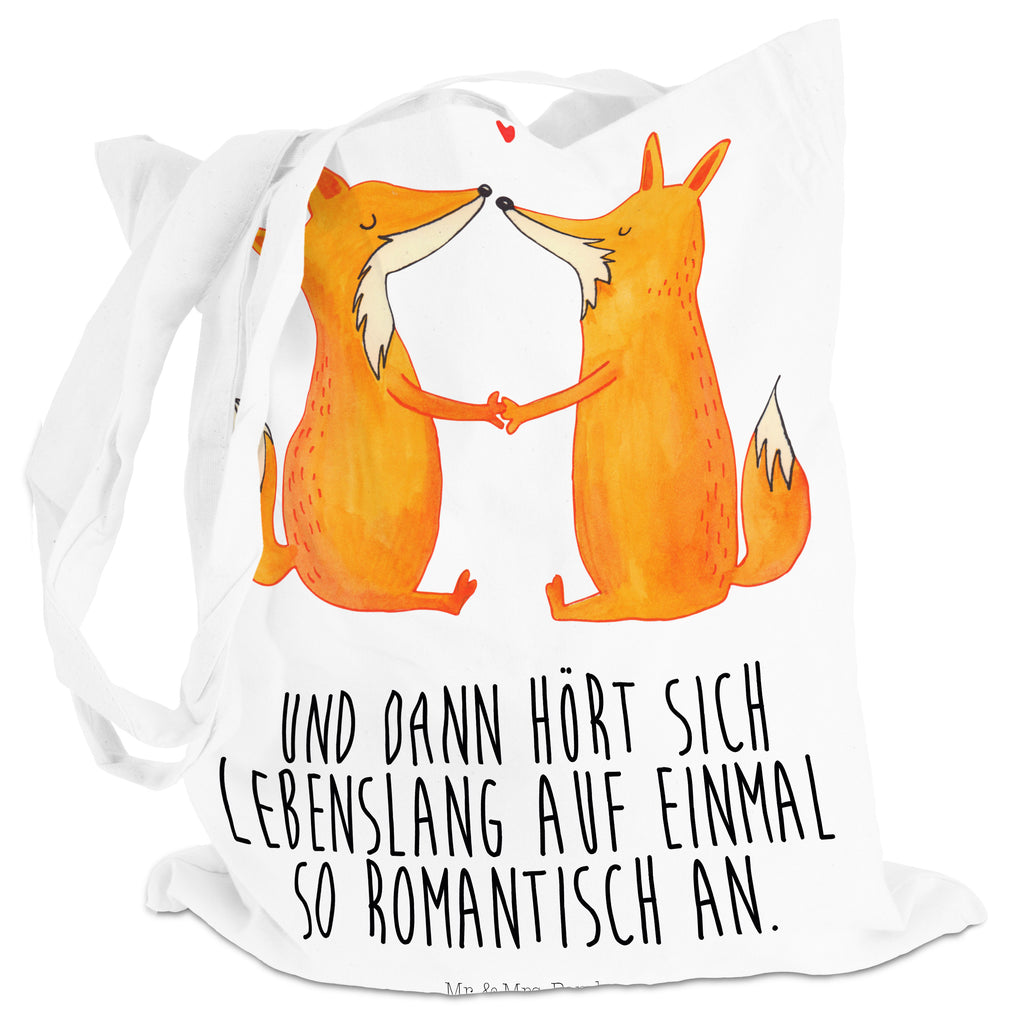 Tragetasche Füchse Liebe Beuteltasche, Beutel, Einkaufstasche, Jutebeutel, Stoffbeutel, Fuchs, Füchse, Fox, Liebe, Liebespaar, Paar, Partner, Freundin, Freund, Ehe, Verlobte, Ehemann, Ehefrau, Liebesbeweis