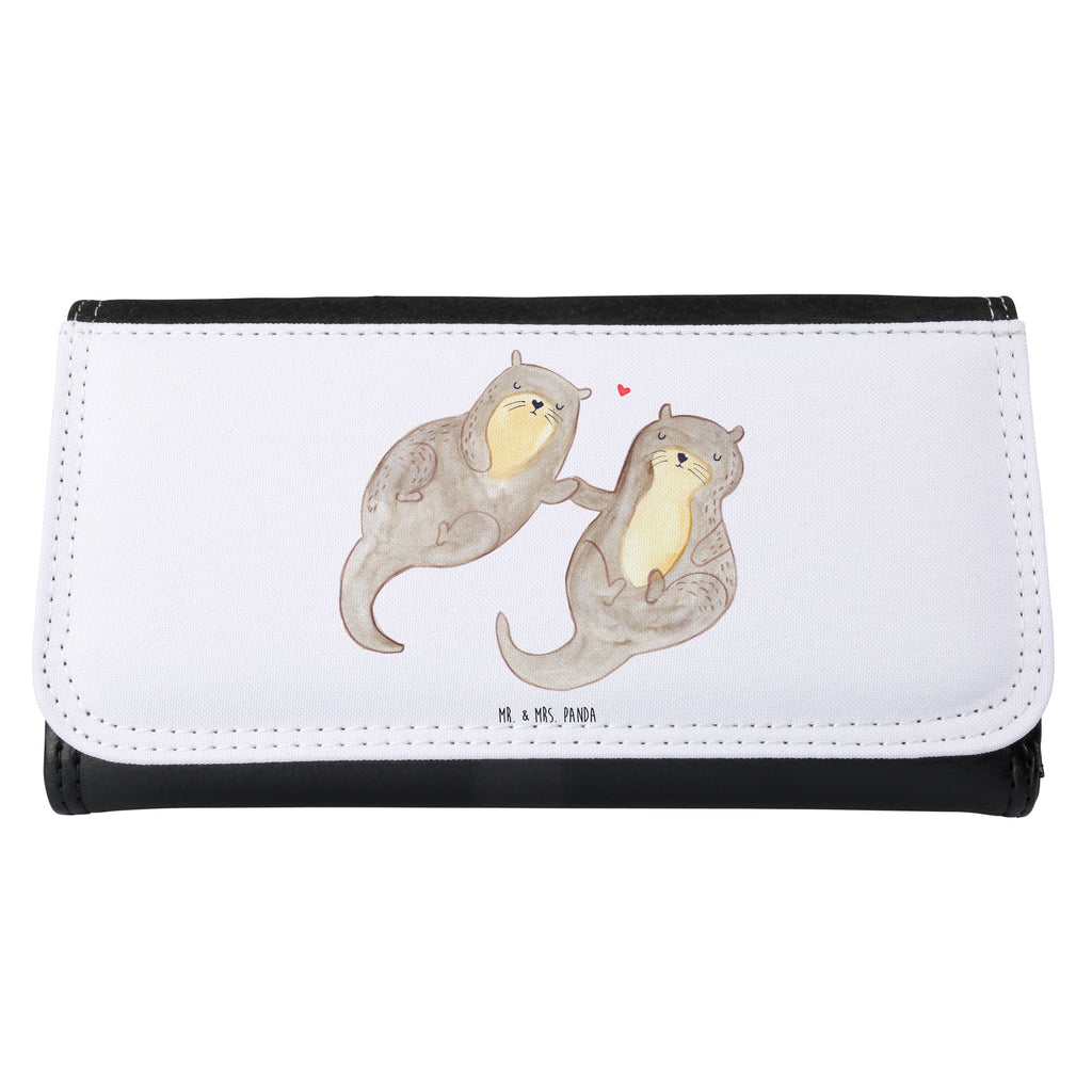 Damen Portemonnaie Otter händchenhaltend Portemonnaie, Portemonee, Geldbörse, Damen, Groß, XXL, Geldbeutel, Portemonnaies, Otter, Fischotter, Seeotter, Otter Seeotter See Otter