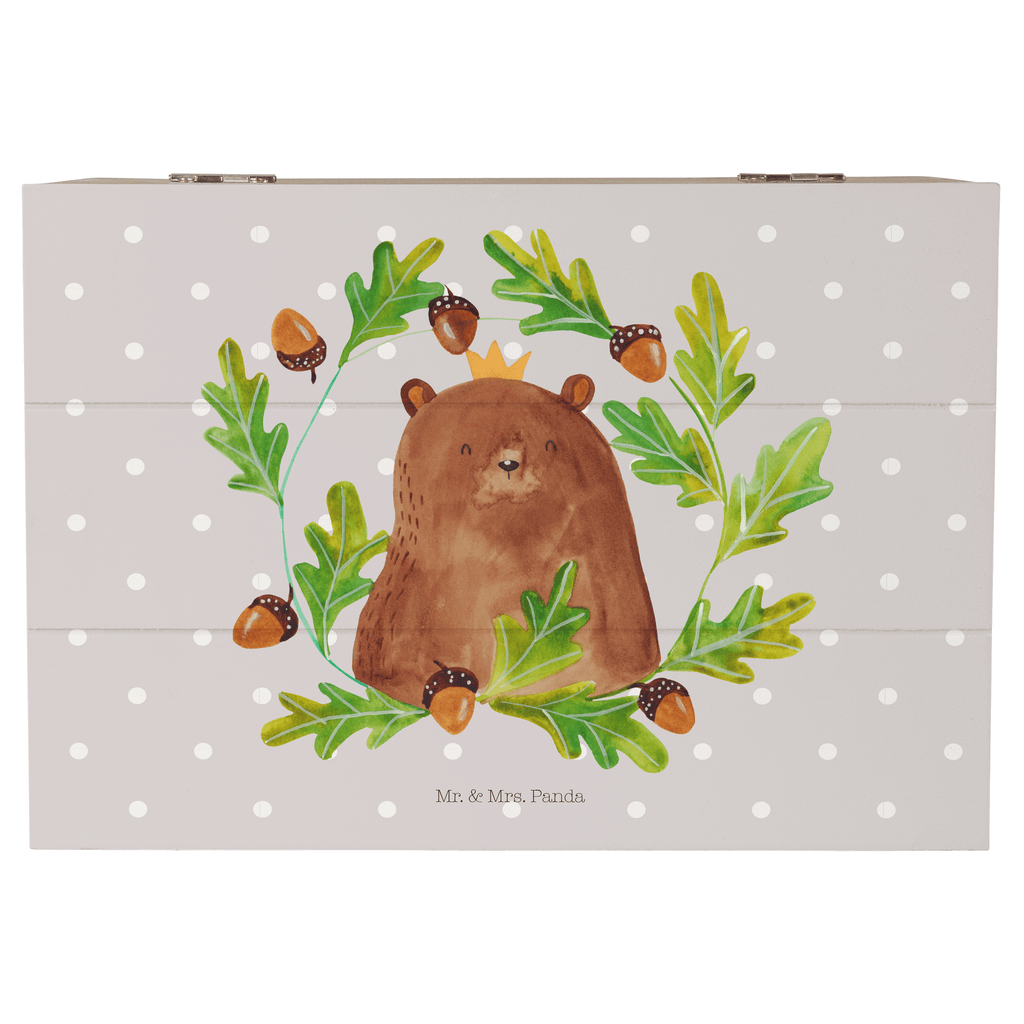 Holzkiste Bär König Holzkiste, Kiste, Schatzkiste, Truhe, Schatulle, XXL, Erinnerungsbox, Erinnerungskiste, Dekokiste, Aufbewahrungsbox, Bär, Teddy, Teddybär, Papa, Papa Bär, bester Vater, bester Papa, weltbester Papa, Vatertag, Vater, Dad, Daddy, Papi