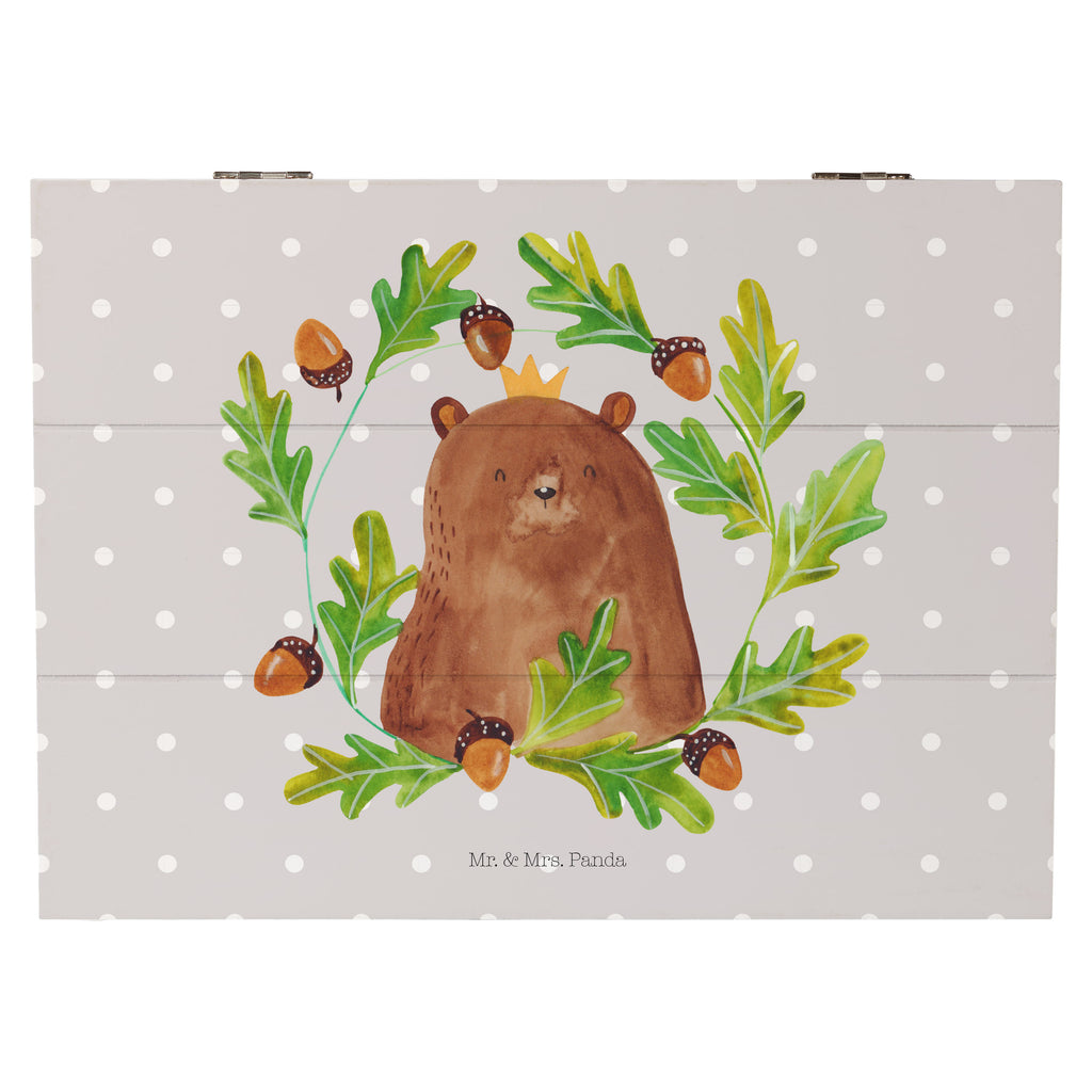 Holzkiste Bär König Holzkiste, Kiste, Schatzkiste, Truhe, Schatulle, XXL, Erinnerungsbox, Erinnerungskiste, Dekokiste, Aufbewahrungsbox, Bär, Teddy, Teddybär, Papa, Papa Bär, bester Vater, bester Papa, weltbester Papa, Vatertag, Vater, Dad, Daddy, Papi